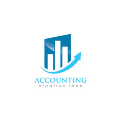 Creative Accounting Concept Logo Design Template