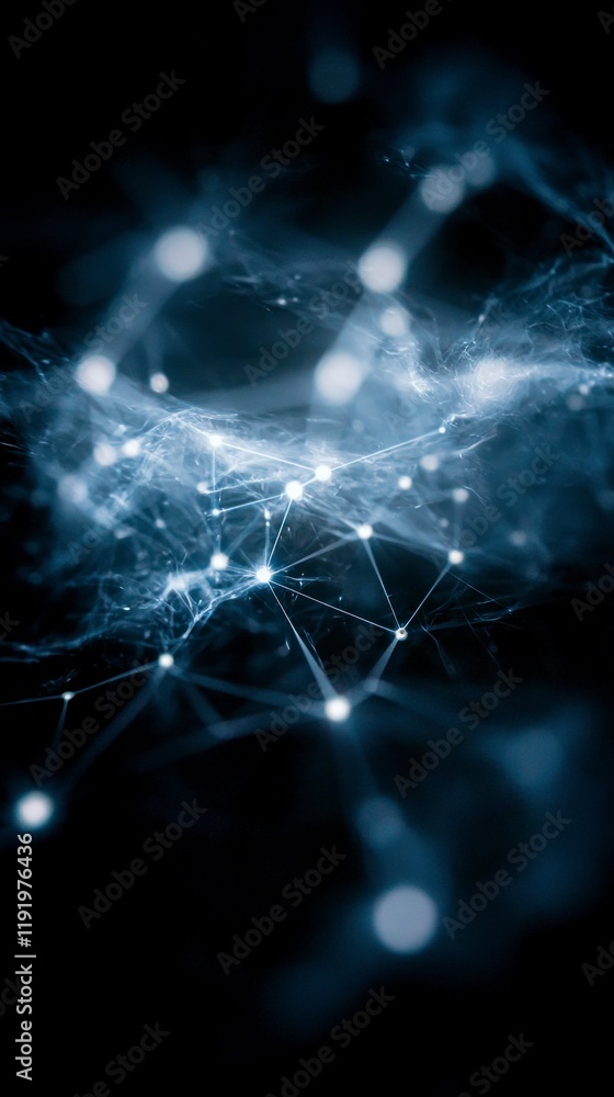 Poster abstract digital network connections data technology innovation global futuristic c