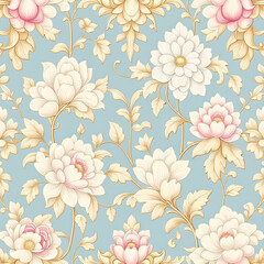 Obraz premium seamless pattern with flowers