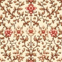 Obraz premium seamless pattern with flowers