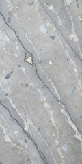 A textured surface featuring gray marble with light and dark veining.