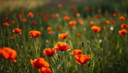 red poppy field