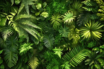 Green plant cluster close-up