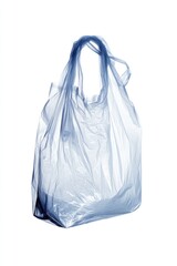 Fototapeta premium Plastic bag on white surface