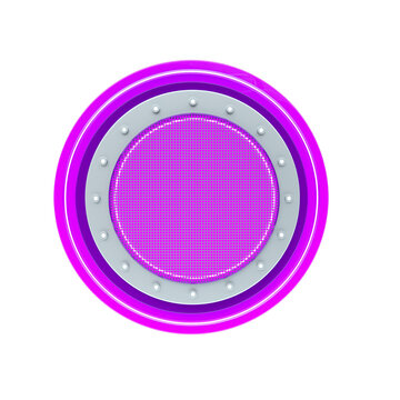 3d render circule panel composition