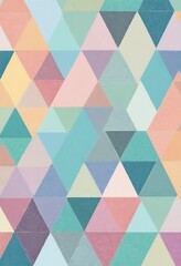 Pastel Triangle Pattern Abstract Geometric Design