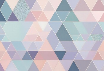 Pastel Triangle Pattern Abstract Geometric Design
