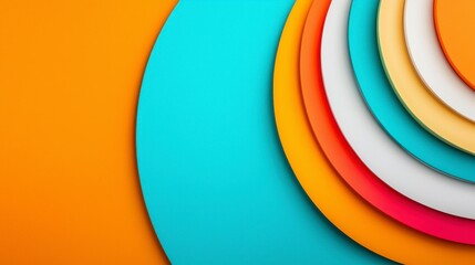 Obraz premium Abstract Colorful Overlapping Circles Background Design
