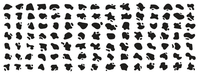  abstract fluid or blob shapes design, organic design set