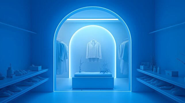Innovative 3D dressing room with an immersive visual appeal