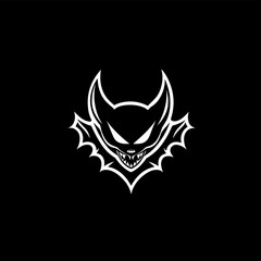 cute and unique bat logo design