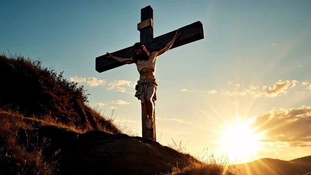 Jesus Cross On The Hill - Good Friday