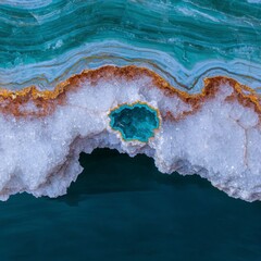 Luxurious Teal   Gold Marble  Onyx Geode Crystal Texture Background
