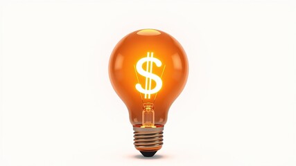 Innovative Lightbulb Financial Ideas - Digital Art
