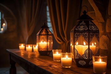 church candles in the church