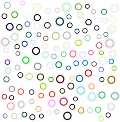 Background with random colorful gears. Set of colorful vector gears. EPS 10 version.
