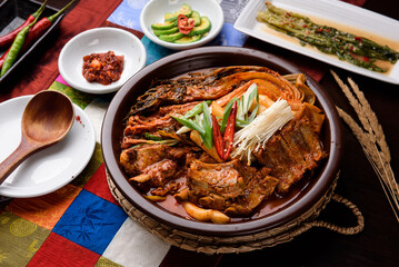 Spicy Pork Rib Kimchi Stew