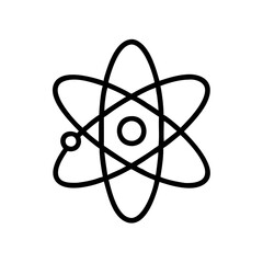 atomic symbol icon design