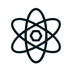 atomic symbol icon design