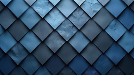 A textured blue tile pattern featuring diamond shapes, ideal for backgrounds or design elements.
