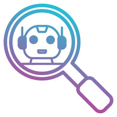 Obraz premium robot research icon element for design