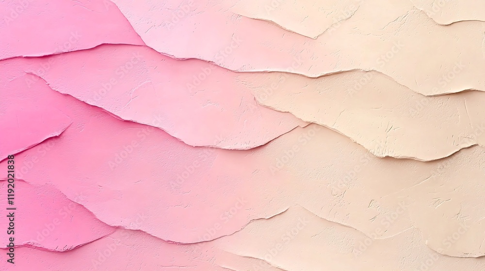 Poster elegant and modern pastel gradient design featuring a smooth transition from vibrant pink to soft be