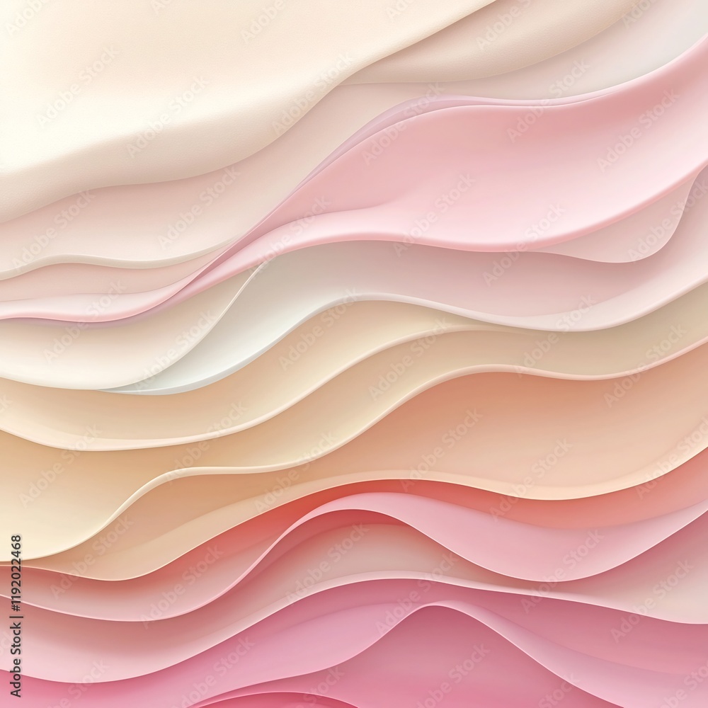 Poster calming pastel gradient background with a delicate pink and beige color palette subtle textured over