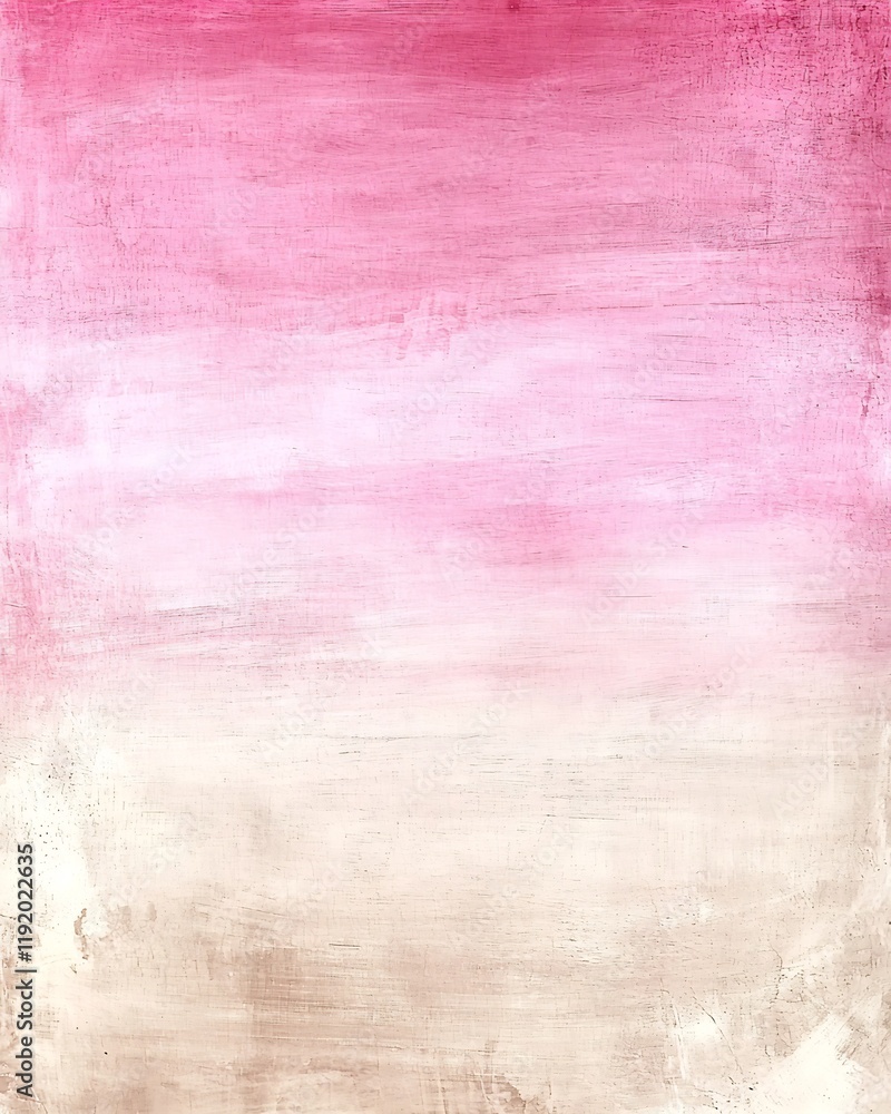 Poster pastel hued abstract background with a gradient blend of soft pink and beige tones framed by a conte