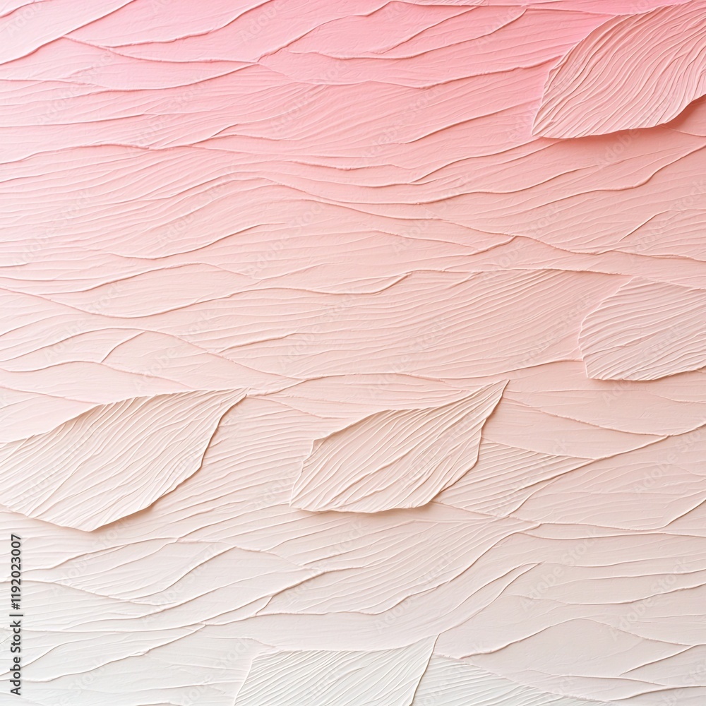 Poster delicate pastel pink to beige ombre backdrop with a subtle textured noise effect showcasing a modern