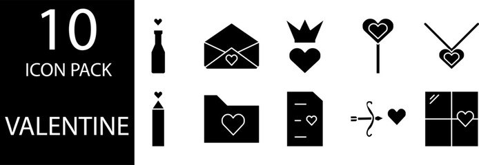 The glyph icon reflects the beauty of love.