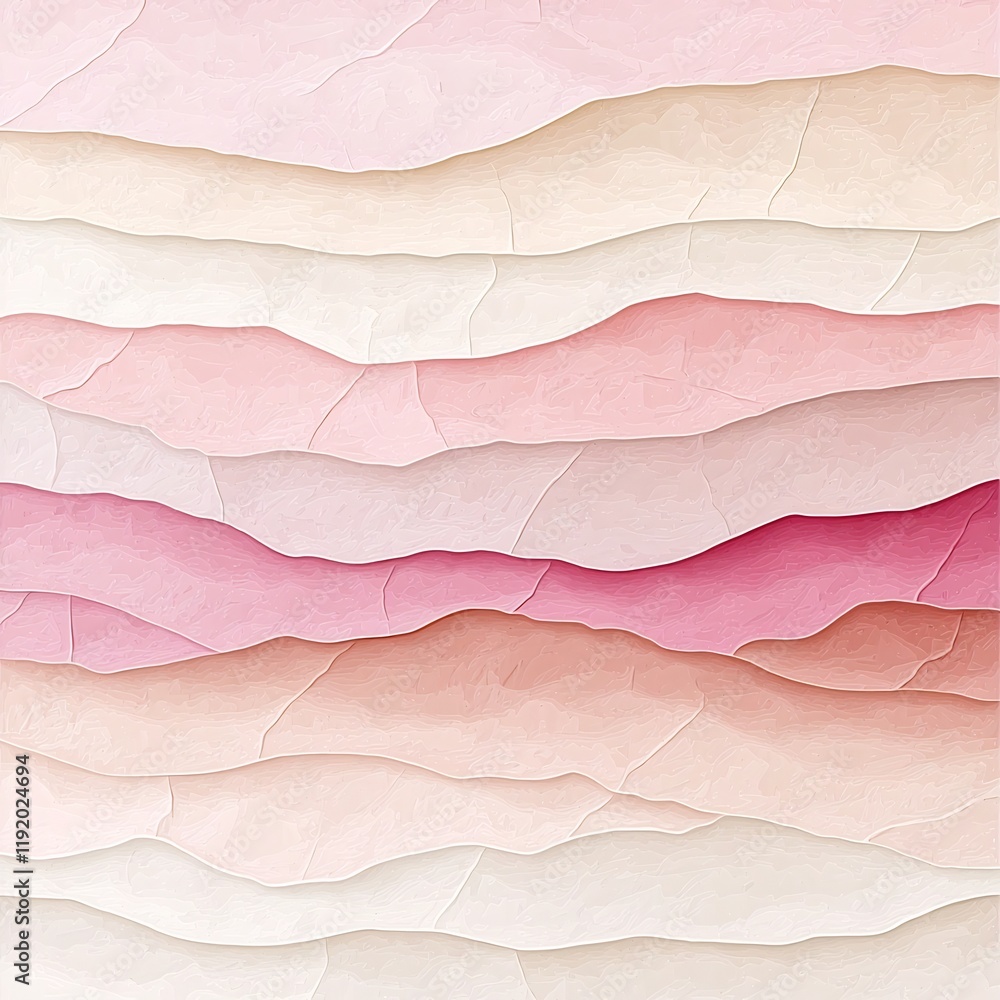 Aufkleber serene and minimalist contemporary backdrop featuring a gentle pastel gradient in soft pink and beig