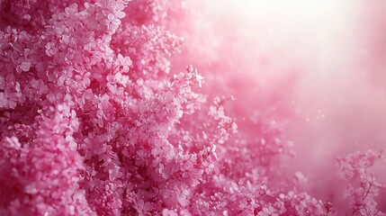 Soft pink blossoms creating a serene atmosphere.