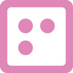 Dice icon logo disign