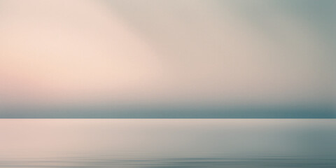 Minimalistic seascape, sea sunset, vector illustration	
