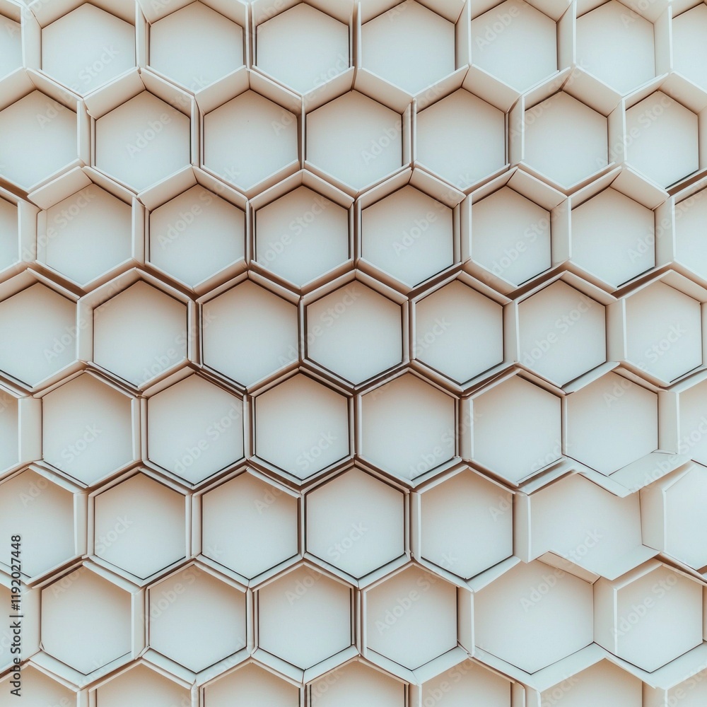 Poster abstract geometric honeycomb pattern white hexagon texture background