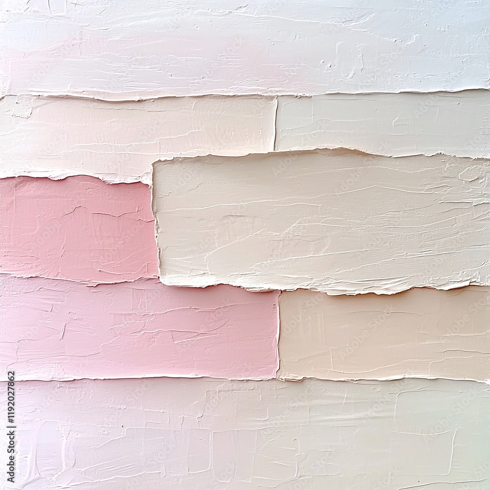 Poster minimalist pastel gradient canvas transitioning from light pink to soft beige hues featuring a delic