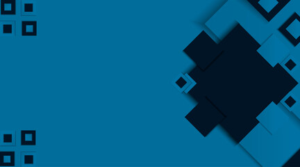 Obraz premium Banner background design with vector geometric shape | Background design for business banner, poster, presentation, corporate, wedding ceremony | Modern abstract design with sky blue color
