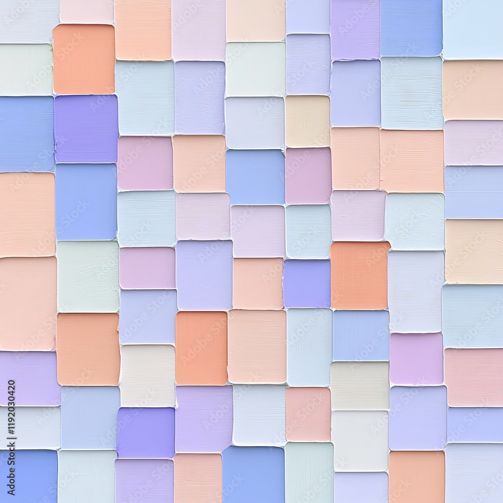 Poster pastel gradient artwork with a refined minimalist aesthetic featuring an intricate geometric texture
