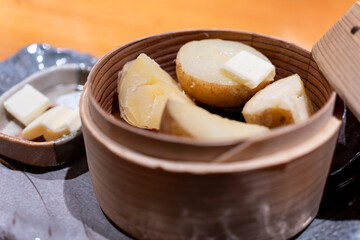 北海道産ジャガイモを使ったじゃがバター