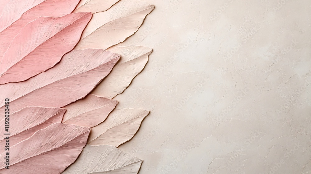 Poster elegant and modern pastel backdrop featuring a soft gradient transition from pink to beige hues comp