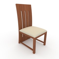 3d render Chair design element. Furniture Collection