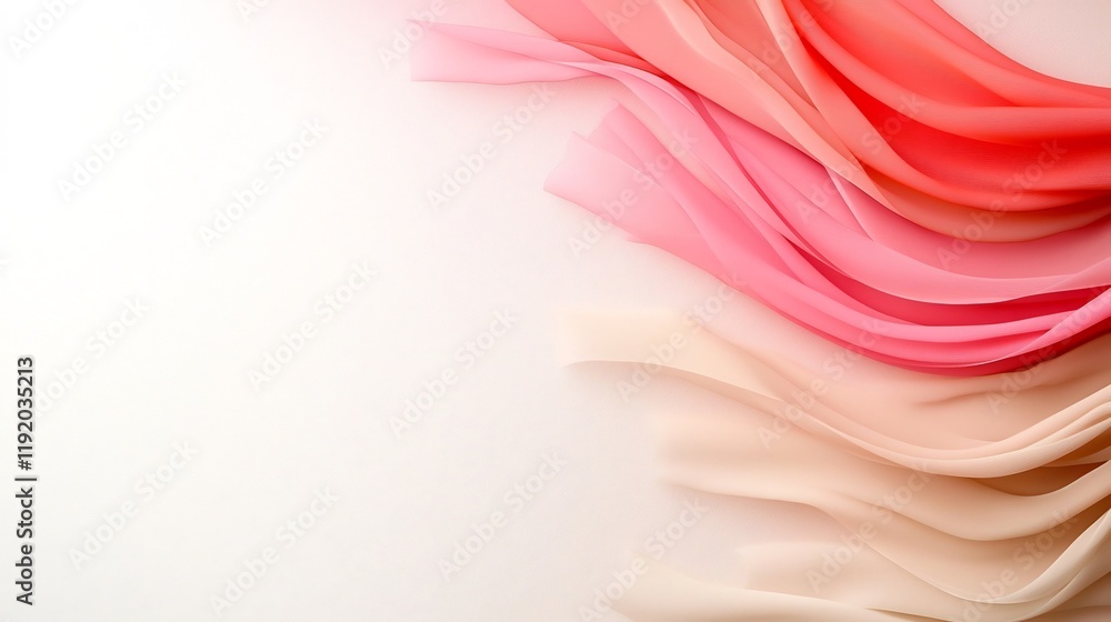 Poster elegant pastel gradient background featuring a soft pink to beige color transition with a textured n
