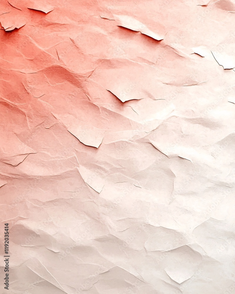 Poster serene pastel gradient background featuring a delicate coral to sandy fade with a subtle textured ov