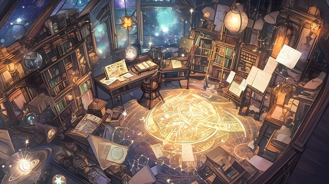 dnd battle map Illustration map for games graphics