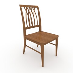 3d render Chair design element. Furniture Collection