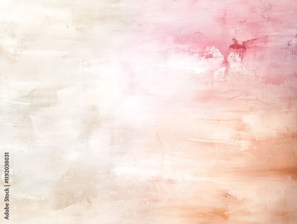 Poster elegant and modern pastel gradient backdrop shifting seamlessly from pink to beige adorned with a fa