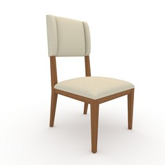 3d render Chair design element. Furniture Collection