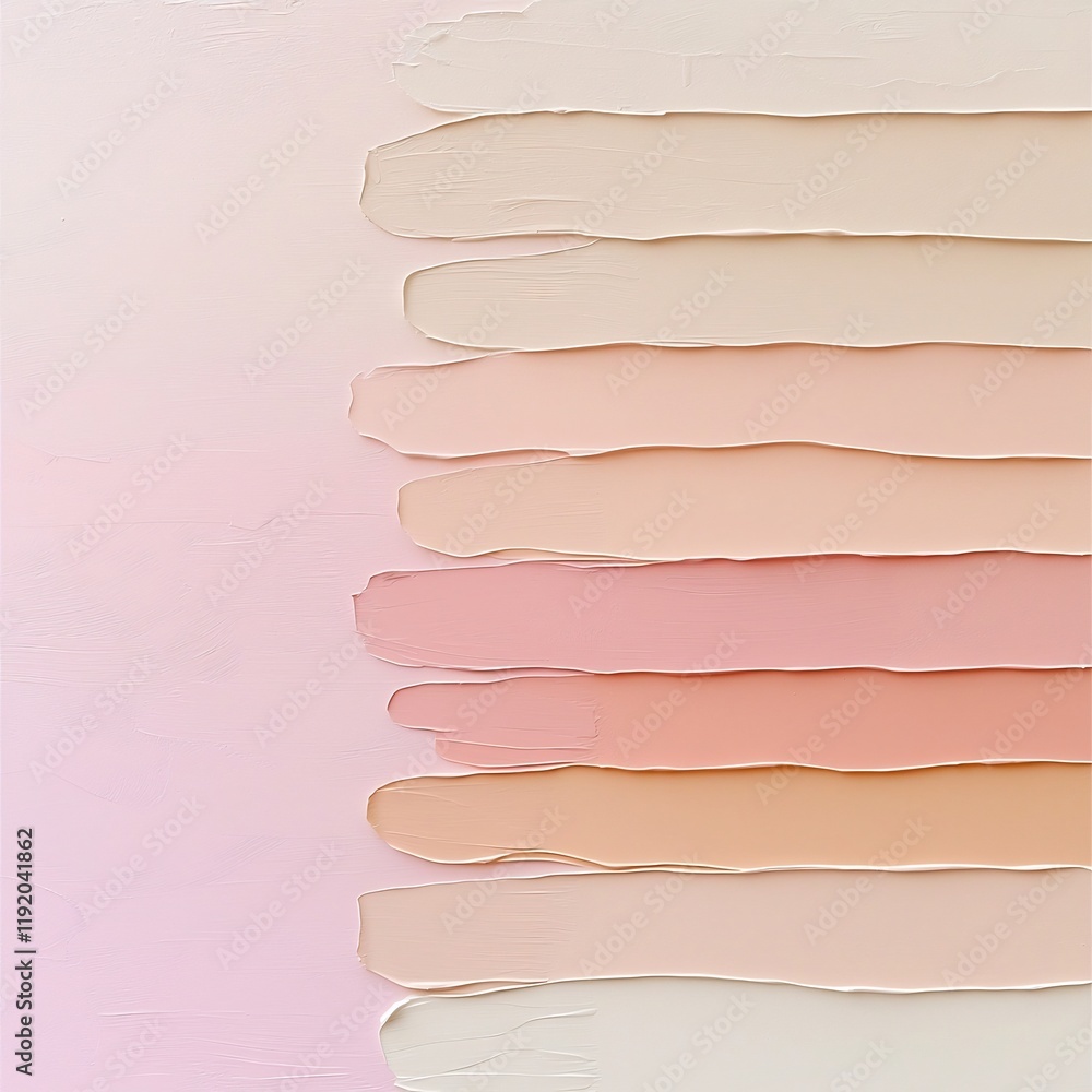 Poster soft soothing pastel gradient backdrop featuring a tranquil color palette ranging from pink to beige