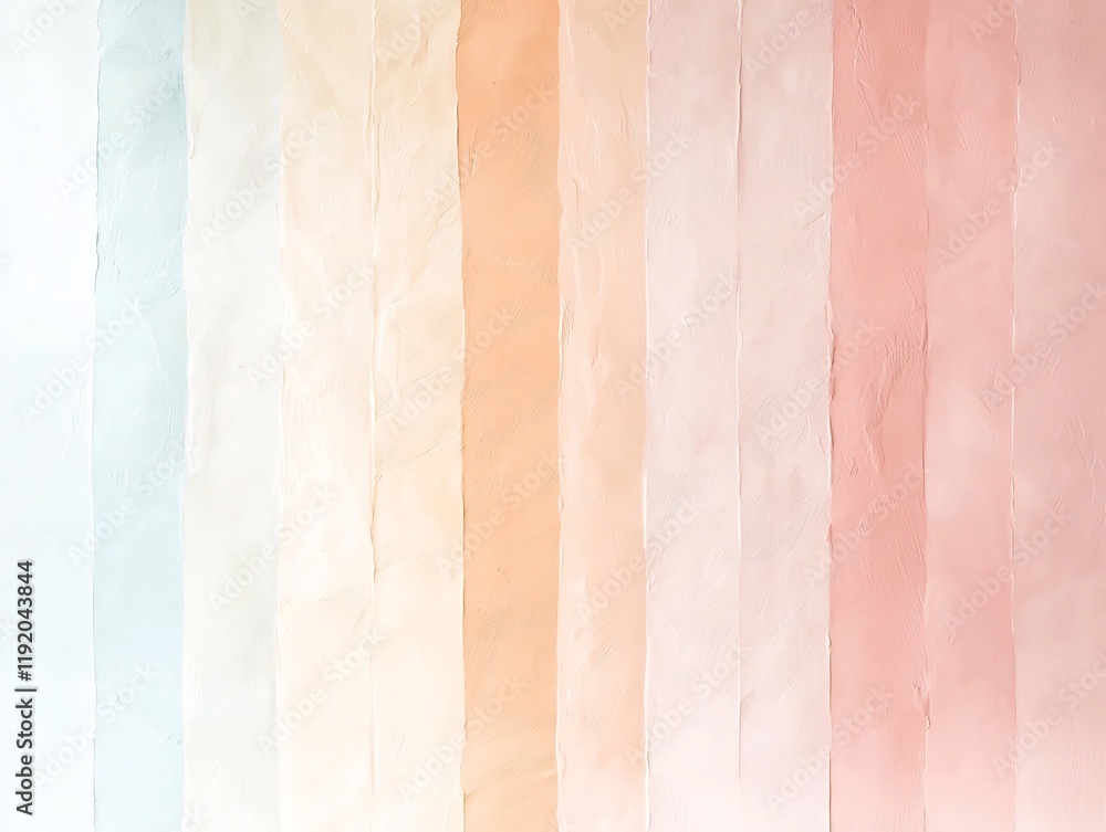 Poster soft harmonious pastel gradient backdrop shifting from dusty rose to warm beige with a subtle textur