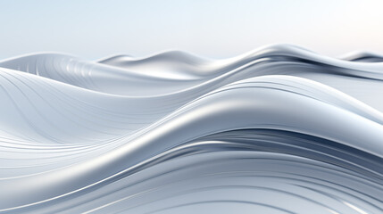 Silver gray three-dimensional wave background